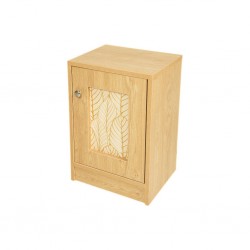 Luma Night Table With 1 Door In Melamine MDF