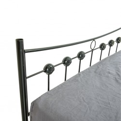 Imelda Bed 150x190 cm Black Metal