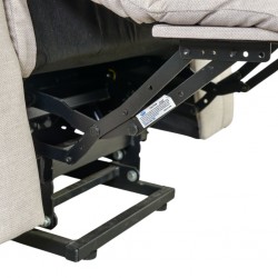 Horizon Recliner Chair Tilt & Lift Fab Linen Beige