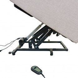 Horizon Recliner Chair Tilt & Lift Fab Linen Beige