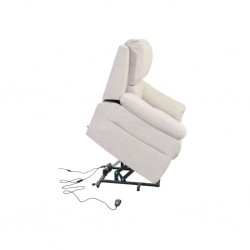 Horizon Recliner Chair Tilt & Lift Fab Linen Beige