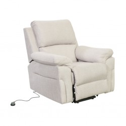 Horizon Recliner Chair Tilt & Lift Fab Linen Beige