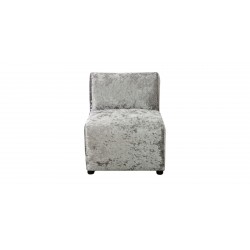 Brava 3+2+ Armless Chair Fabric Silver