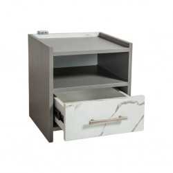 Venicia Night Table With USB Port In MDF/Plywood