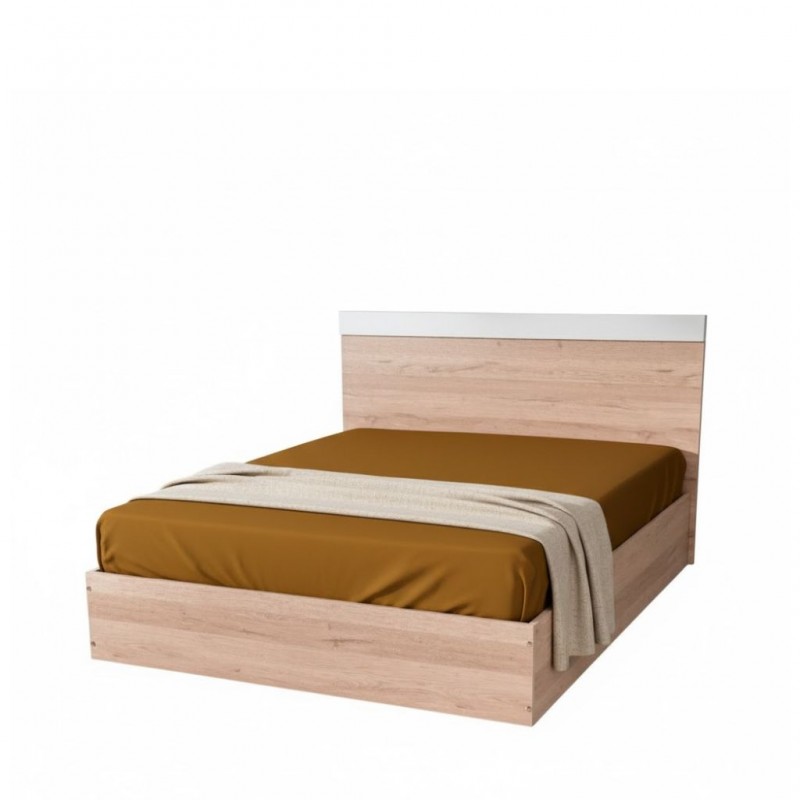 Ruby Bed 150x190 cm MDF Red Oak