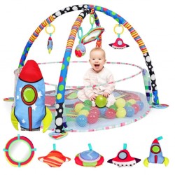 Baby Gym Mat 3 In 1 With 30 Pcs Of Ocean Ball 023-74B