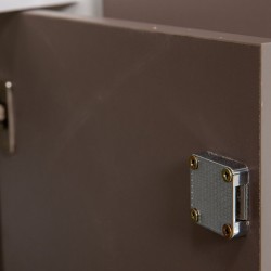 Garnelia Wardrobe 4 Doors Relic Oak & Smoky MDF/Particle Board