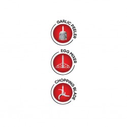 Sanford SF5584FC 2L/500W 3in1 2YW Chopper With Egg Mixer, Chopping Blade & Garlic Peeler