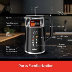 Sanford SF3361EK 1.7L Digital 2YW Kettle