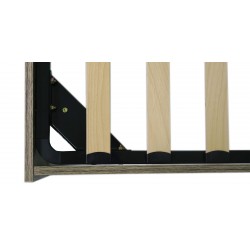 Ardmore Bed 180x200 cm Antique Light Headboard box Beige & Brown