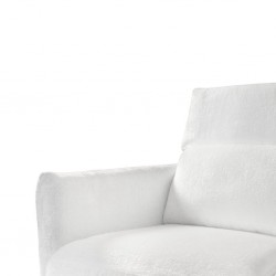 Laura Sofa 1 Seater in White Fab