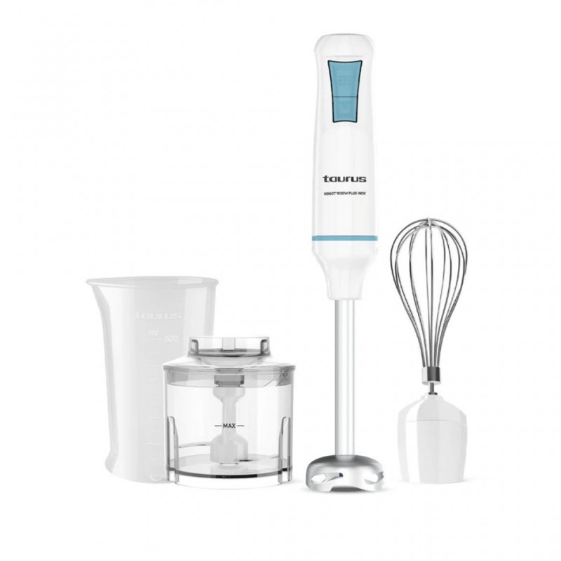 Taurus Robot 1000 Plus Inox Hand Blender With Whisk & Chopper - 916444000