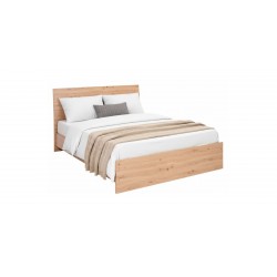 Brazilia Bed 150x190 cm Light Oak Hydrofuge Particle Board