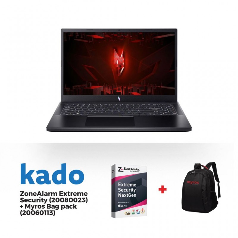 Acer Nitro V 15 Gaming Core i5-13420H ANV15-51-55AC & Free ZoneAlarm Extreme Security + Myros Backpack / Carry Case