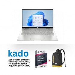 HP PAVILION X360 2-IN-1 Core i5 1335U & Free ZoneAlarm Extreme Security + Volkano Splash 15.6” Laptop Backpack Char/Gold