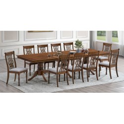Kimmo Table & 10 Chairs Walnut