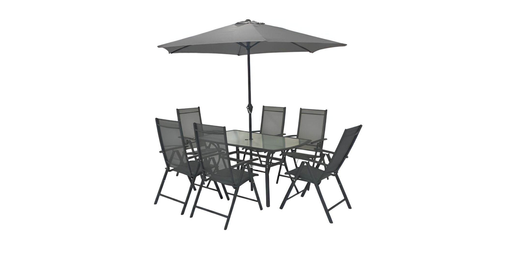 Alvory Table & 6 Chairs With Umbrella