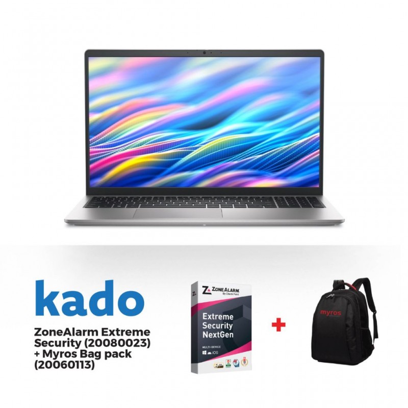 DELL 15 Platinum Silver Intel Core 3 100U & Free ZoneAlarm Extreme Security + Myros Backpack / Carry Case
