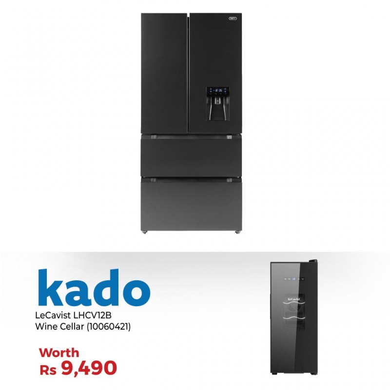 Defy DFF440 Refrigerator & Free LeCavist LHCV12B Wine Cellar Thermoelectric