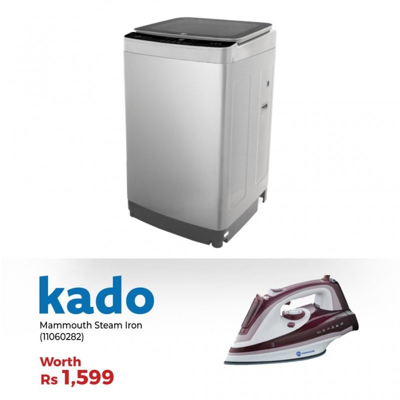 Defy DTL100S Washing Machine & Free Mammouth MIR-248 Auto Shut Off Steam Iron