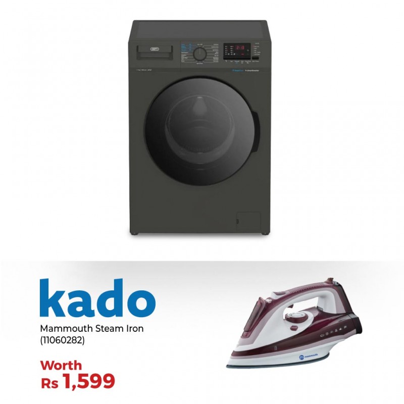 Defy DAW389 Washing Machine & Free Mammouth MIR-248 Auto Shut Off Steam Iron