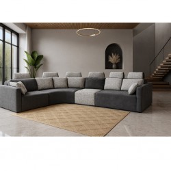 Picasso Corner Fabric Pewter