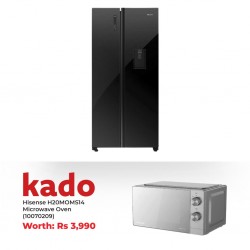 Hisense RS519N4WBF Refrigerator & Free Hisense H20MOMS14 Microwave Oven
