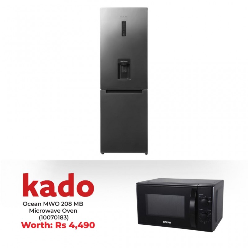 Ocean OSCB 322 NF D XB 3 Refrigerator & Free Ocean MWO 208 MB Microwave Oven