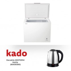Hisense FC124D4AWE Freezer & Free Decakila KEKT031M Stainless Steel Kettle