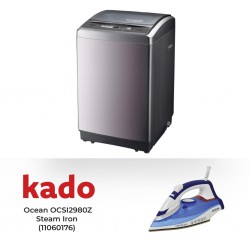 cean OTLN 1510P Washing Machine & Free Ocean OCSI2980Z 2200W Blue Steam Iron 2YW