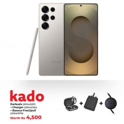 Samsung Galaxy S25 Ultra Gray & Free LAMBORGHINI EARBUDS + CHARGER + Baseus Free 2 Pull Mini Charging Cable