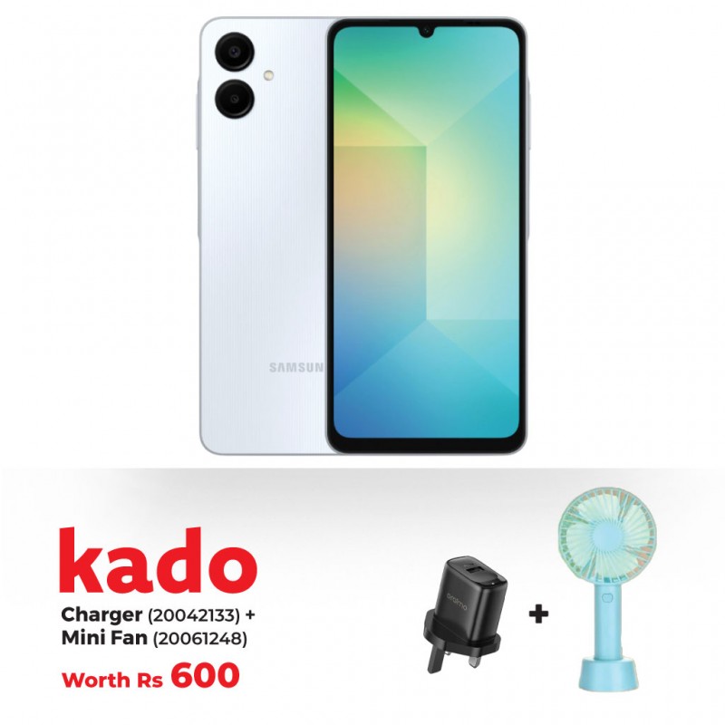 Samsung Galaxy A06 64GB Blue & Free CHARGER + MINI FAN Rechargeable