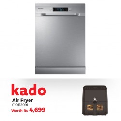 Samsung DW60M5050FS Dishwasher & Free Mammouth AF550D 5.5L Digital Air fryer With fryer Viewing Window