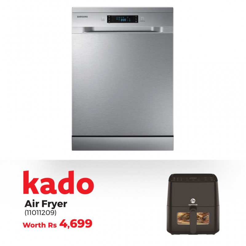 Samsung DW60M5050FS Dishwasher & Free Mammouth AF550D 5.5L Digital Air fryer With fryer Viewing Window