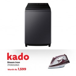 Samsung WA80F17S8CNQ Washing Machine & Free Mammouth MIR-248 Auto Shut Off Steam Iron