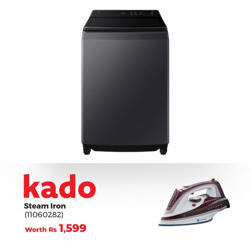 Samsung WA80F17S8CNQ Washing Machine & Free Mammouth MIR-248 Auto Shut Off Steam Iron