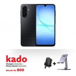 SAMSUNG GALAXY A17 4G 128GB BLACK & Free CHARGER AS-258 + PHONE STAND AS-T627