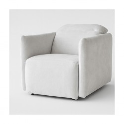 Laura 1 Str Manual Motion Fabric White