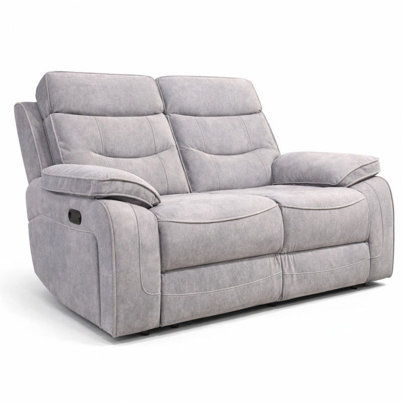 Burlington 2 Str Fabric Leather Light Grey