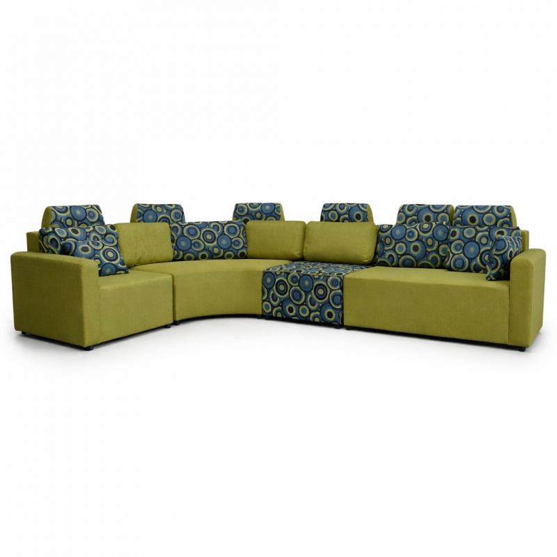 Picasso Sofa Corner Fabric Apple Green