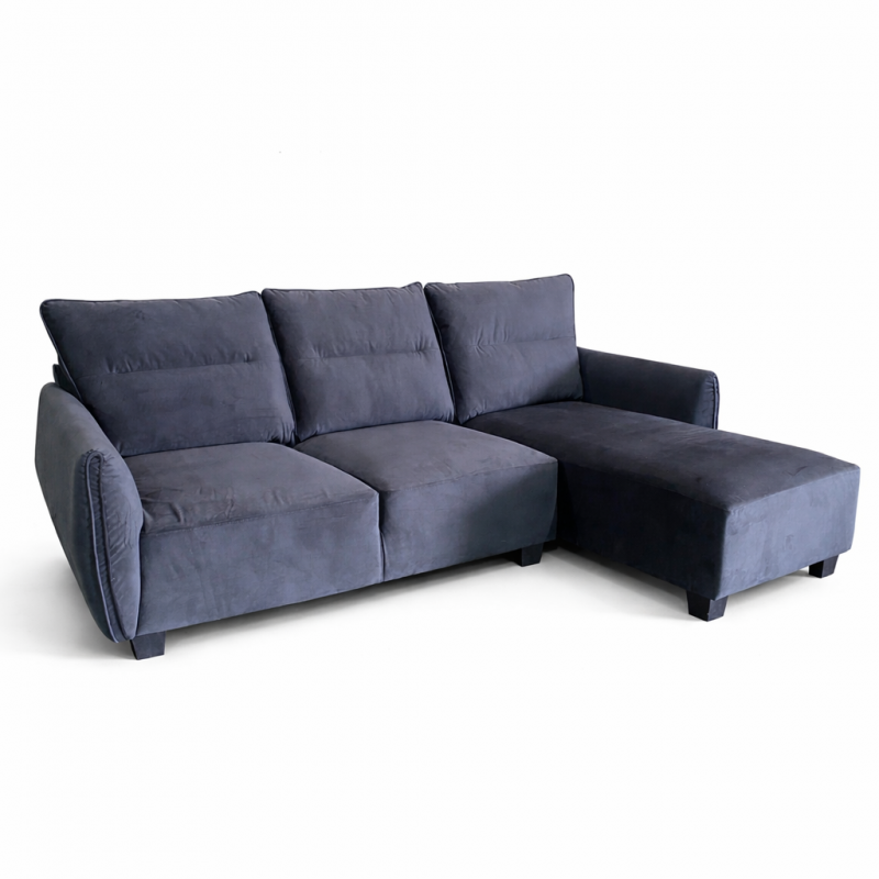 Taglia RHF Chaise + LHF 2S Fabric Noble Black