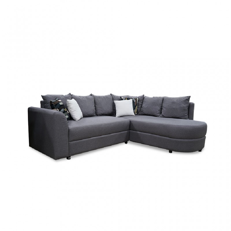 Tabitha Corner Fabric Grey Tabitha Corner Fabric Grey