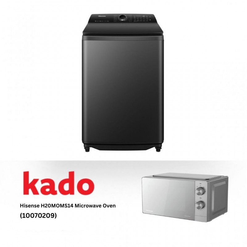 Hisense WT5I2223DB Washing Machine & Free Hisense H20MOMS14 Microwave Oven