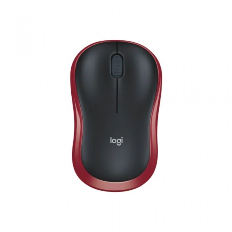 Logitech M185 Wireless Mouse - Red