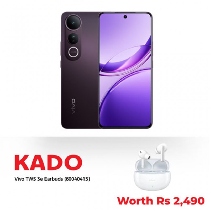 Vivo V50 Lite 5G Phantom Black 8GB+8GB Extended RAM/ 256GB ROM & Free Vivo earbuds TWS 3e