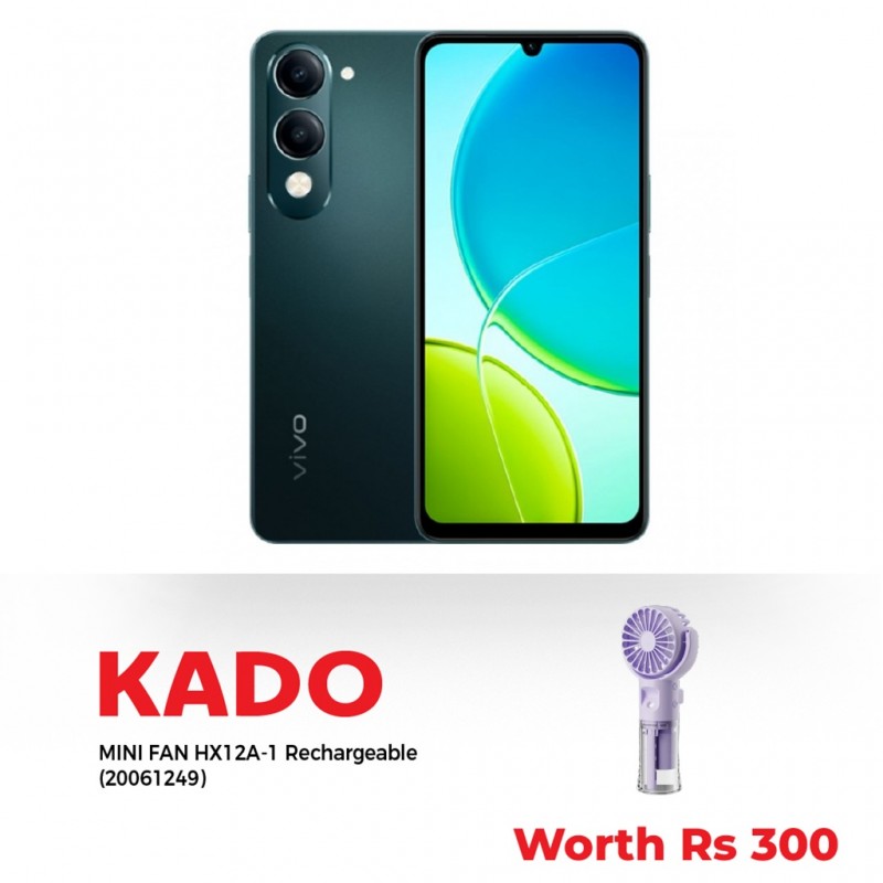 VIVO Y04e 64GB JADE GREEN & Free MINI FAN HX12A-1 Rechargeable