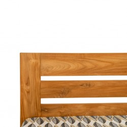 Milan Bed 160x200 cm Natural Teak