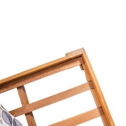 Milan Bed 160x200 cm Natural Teak