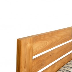 Milan Bed 160x200 cm Natural Teak