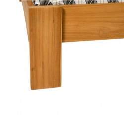 Milan Bed 160x200 cm Natural Teak